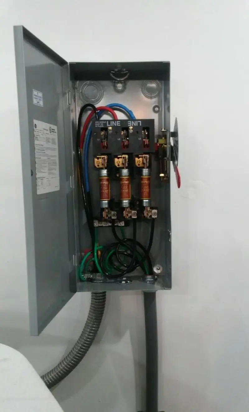 Three-phase disconnect switch installed for Electrical Wiring & Rewiring in South Haven